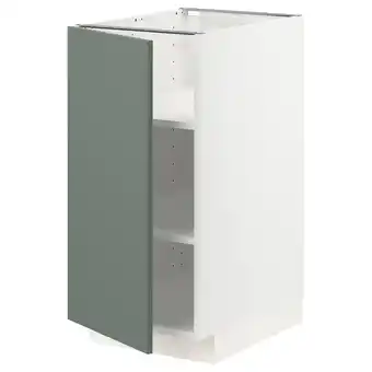 IKEA Metod base cabinet with shelves, white/bodarp grey-green, 40x60 cm offer