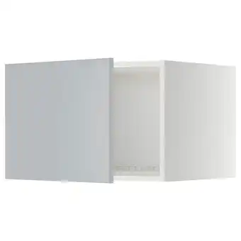 IKEA Metod top cabinet for fridge/freezer, white/veddinge grey, 60x40 cm offer