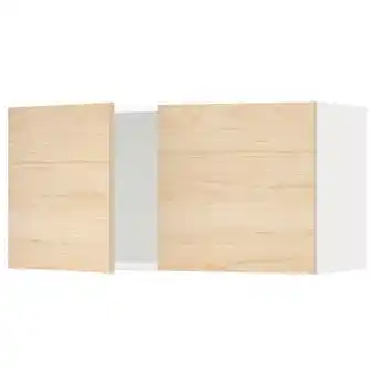 IKEA Metod wall cabinet with 2 doors, white/askersund light ash effect, 80x40 cm offer