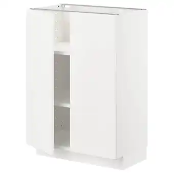 IKEA Metod base cabinet with shelves/2 doors, white/veddinge white, 60x37 cm offer