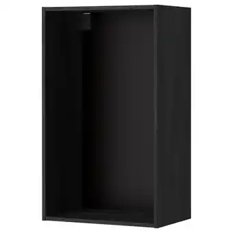 IKEA Metod wall cabinet frame, wood effect black, 60x37x100 cm offer