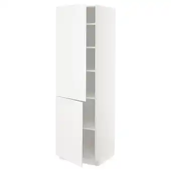 IKEA Metod high cabinet with shelves/2 doors, white/veddinge white, 60x60x200 cm offer
