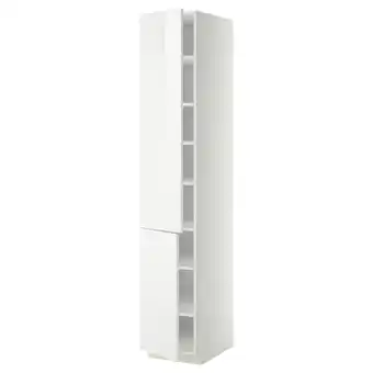 IKEA Metod high cabinet with shelves/2 doors, white/ringhult white, 40x60x220 cm offer
