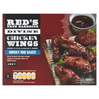 Asda Red's true barbecue divine chicken wings with glorious unholy bbq sauce offer