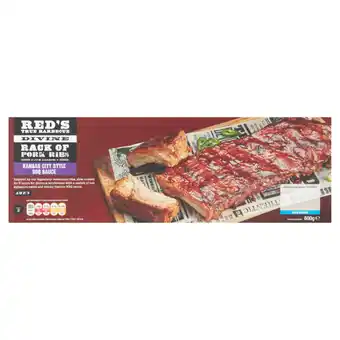 Asda Red's true barbecue divine rack of pork ribs with glorious kansas city style bbq sauce offer