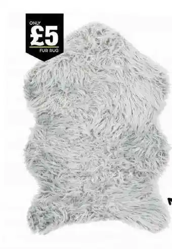 Poundland Fur Rug offer