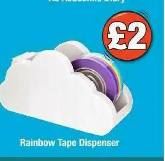 Poundland Rainbow Tape Dispenser offer