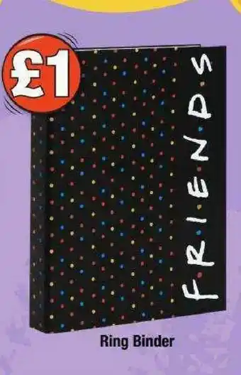 Poundland Ring Binder Friends offer