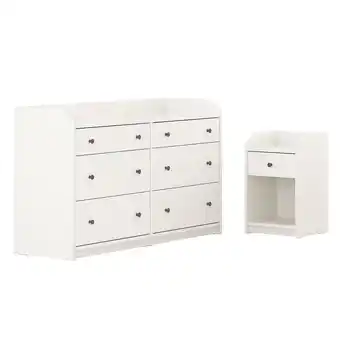 IKEA Hauga bedroom furniture, set of 2, white offer