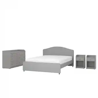 IKEA Hauga bedroom furniture, set of 4, vissle grey, standard double offer