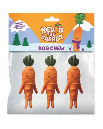 Aldi Kevin the carrot shaped dog chews offer