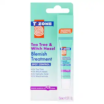Asda T-zone tea tree & witch hazel blemish treatment 15ml offer