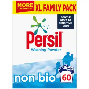 Asda Persil non bio fabric cleaning washing powder 60 wash offer
