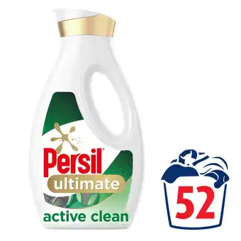 Asda Persil ultimate laundry washing liquid detergent active clean 52 washes offer