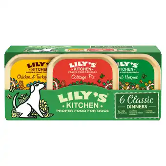 Asda Lily's kitchen classic dinners multipack adult wet dog food 6 x offer