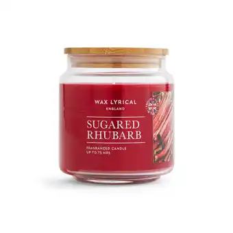 Asda Wax lyrical sugared rhubarb medium candle offer