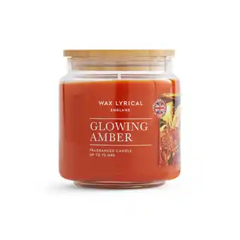 Asda Wax lyrical glowing amber medium candle offer