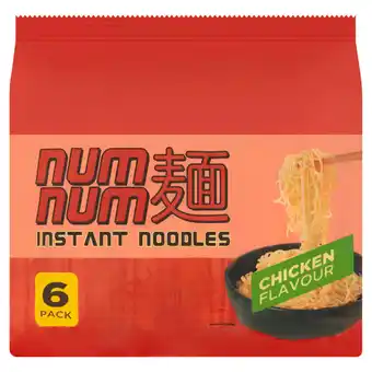 Asda Num num instant noodles chicken flavour offer