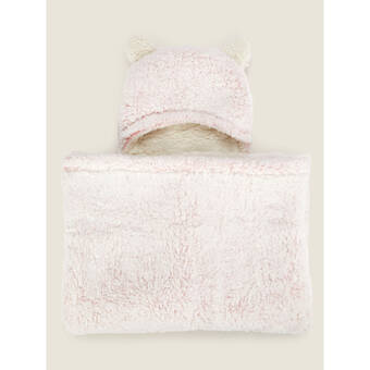 Asda George home pink heart hooded fleece blanket offer