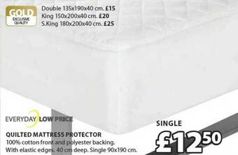 JYSK Quilted Mattress Protector offer