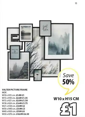 JYSK Valter Picture Frame Save 50% offer