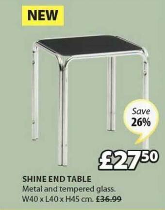 JYSK Shine End Table offer