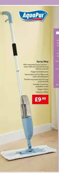 Lidl Spray Mop Aquapur offer