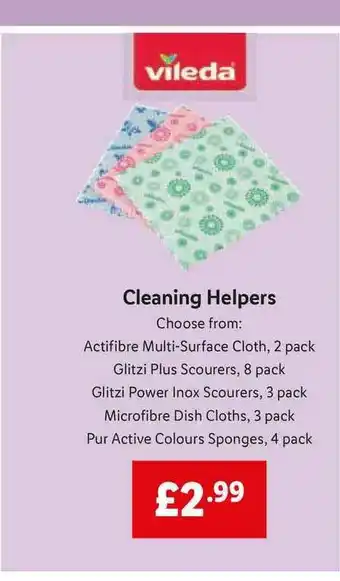 Lidl Cleaning Helpers Vileda offer