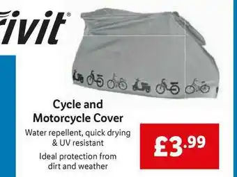 Lidl Cycle And Motorcycle Cover offer