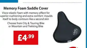 Lidl Memory Foam Saddle Cover offer