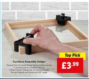 Lidl Furniture Assembly Helper offer