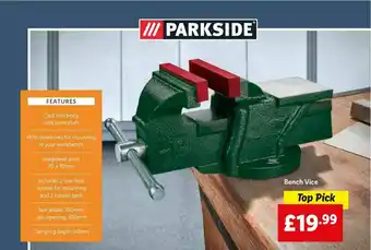 Lidl Bench Vice Parkside offer