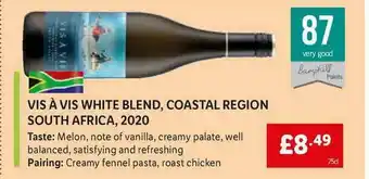 Lidl Vis à Vis White Blend Coastal Region South Africa 2020 offer