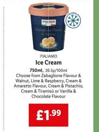 Lidl Italiamo Ice Cream offer