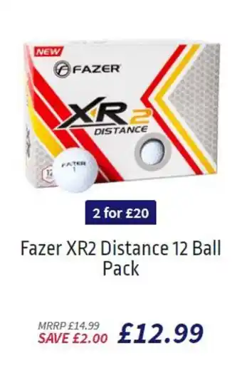 American Golf Fazer XR2 Distance 12 Ball Pack offer