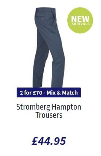 American Golf Stromberg Hampton Trousers offer