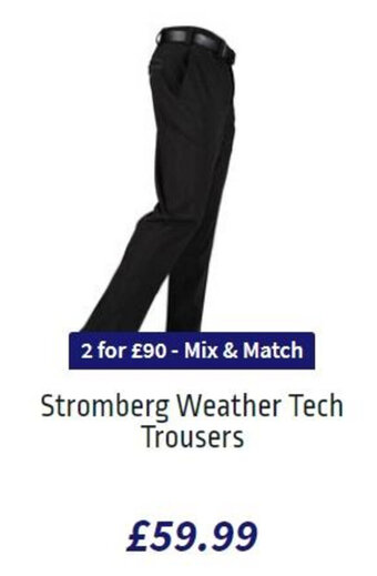 American Golf Stromberg Weather Tech Trousers offer