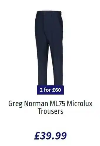 American Golf Greg Norman ML75 Mocrolux Trousers offer