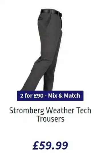 American Golf Stromberg Weather Tech Trousers offer