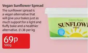 Aldi Vegan Sunflower Spread offer