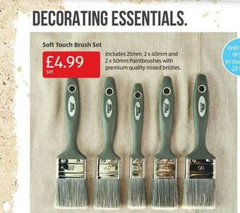 Aldi Soft Touch Brush Set offer