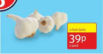 Aldi 4 Pack Garlic offer