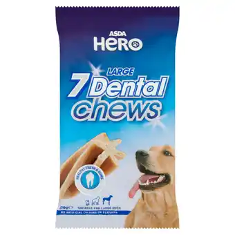Asda Asda hero dental chews for large dogs 7 pack offer