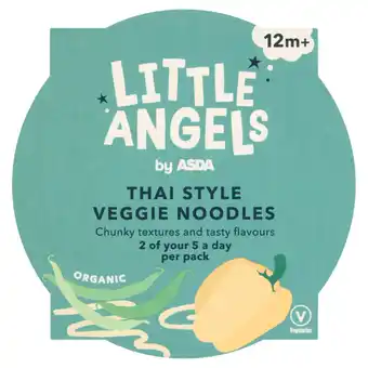 Asda Asda little angels organic thai style veggie noodles 12m+ 200g offer