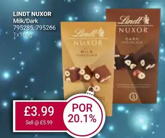 Bestway LINDT NUXOR Milk/Dark offer