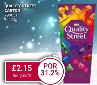 Bestway QUALITY STREET CARTON offer