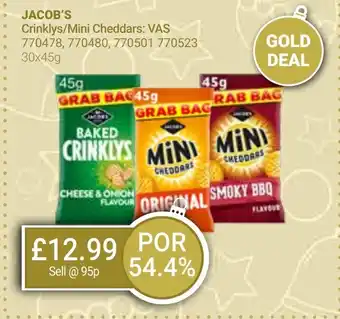 Bestway JACOB'S Crinklys/Mini Cheddars offer