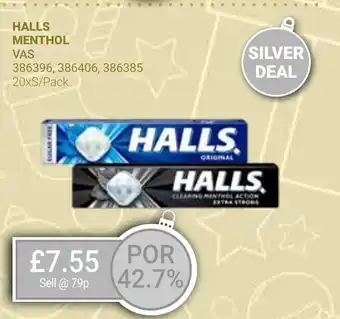 Bestway HALLS MENTHOL offer