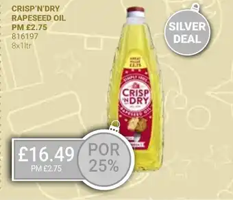Bestway CRISP'N'DRY RAPESEED OIL offer