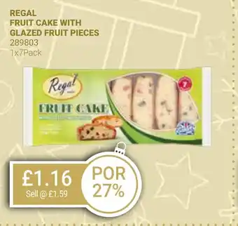Bestway REGAL FRUIT CAKE WITH GLAZED FRUIT PIECES offer